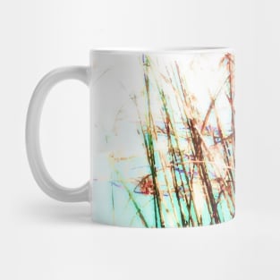 Aquatic vegetation, aquatic plant, aquatic plants, leaves, leaf, nature, botanical, tropical, exotic, water, summer, reflection, sun, sunny-day, spring, holiday, xmas, red, green, Mug